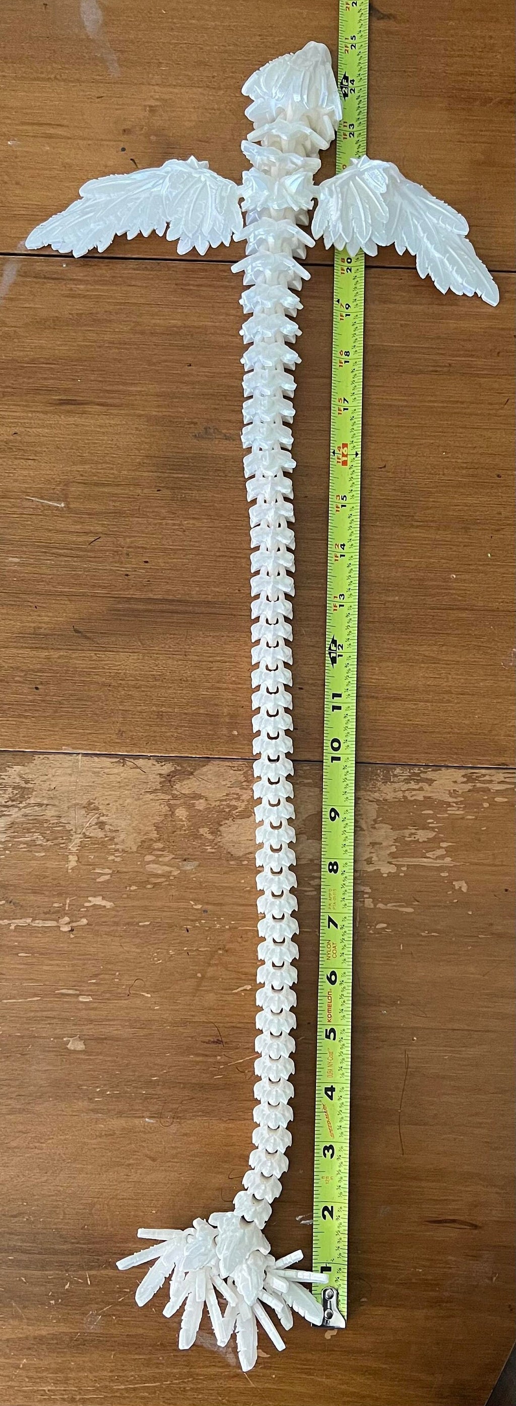 3D Printed Crystal Flying Winged Serpent
