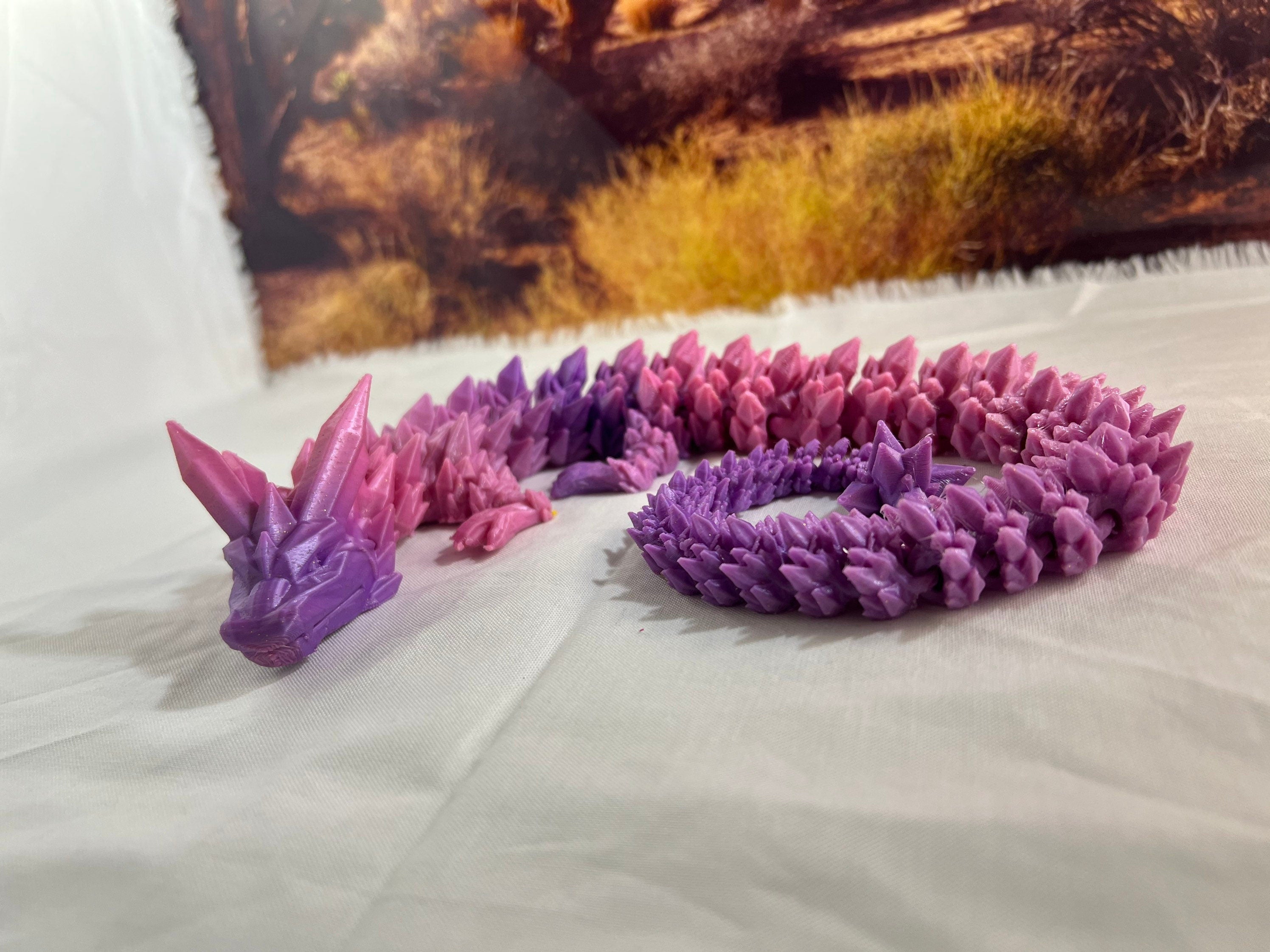 3D Printed Flexible Crystal Dragon