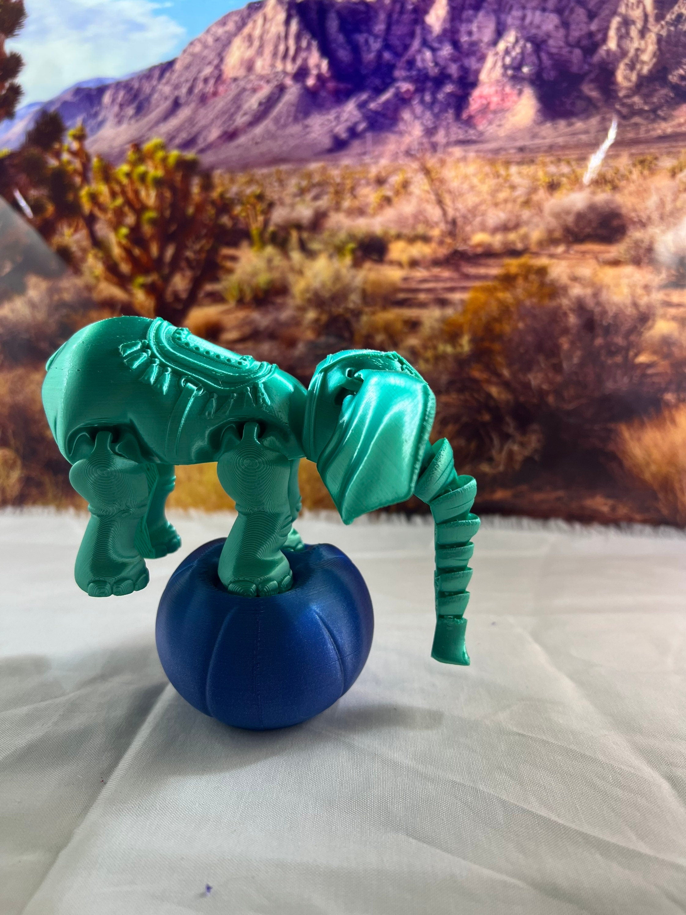 3D Printed Flexible Elephant