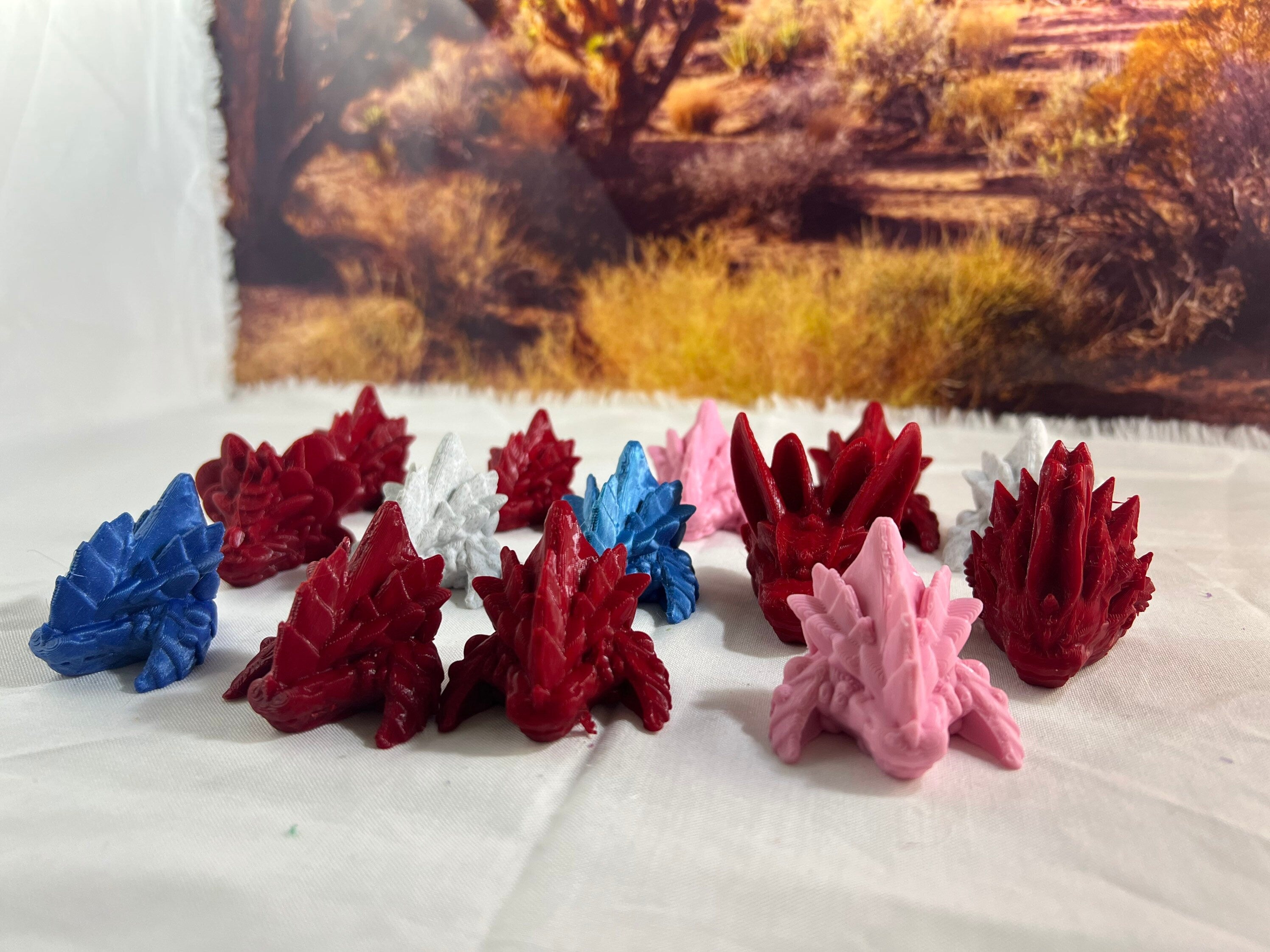 3d Printed Dragon Head Keychain