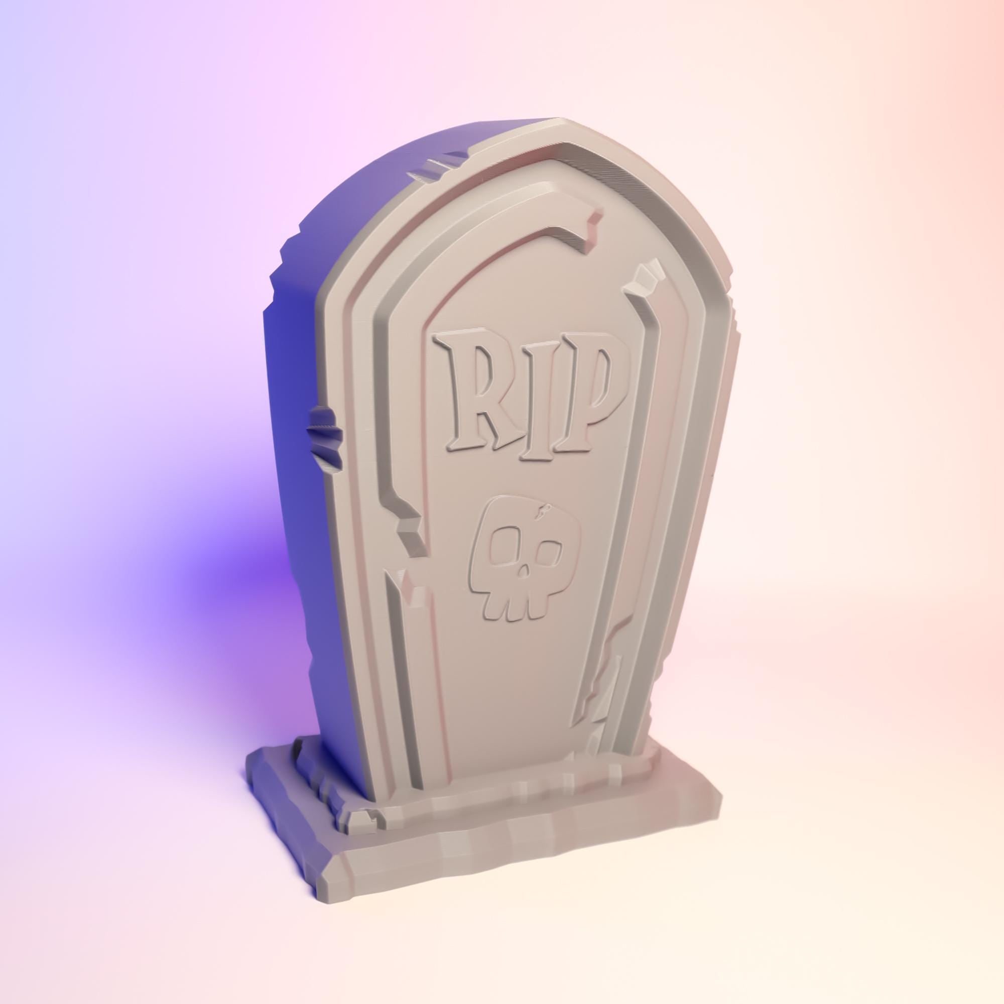 Tombstone Headphone Holder 3D Printed