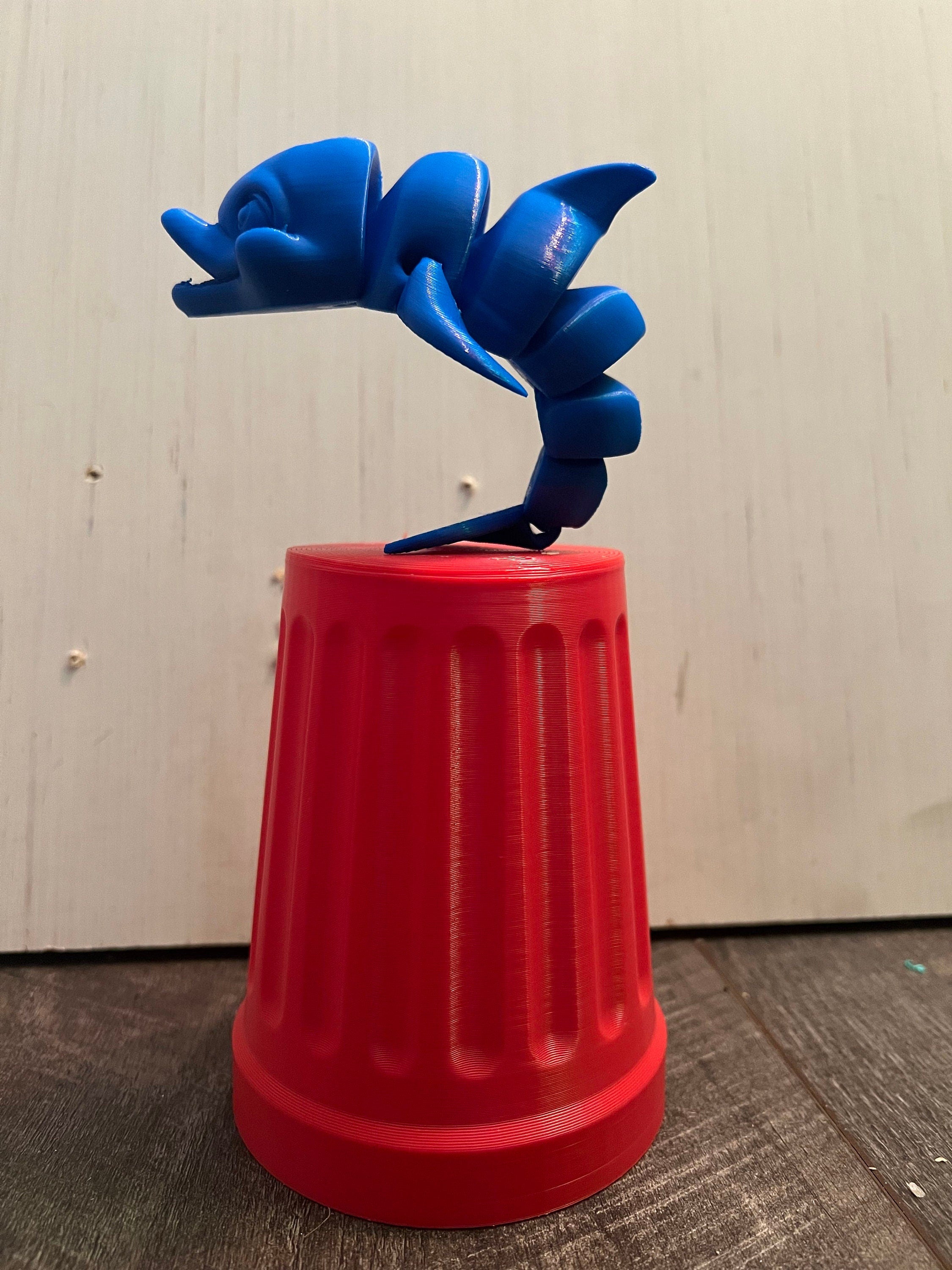 3D Printed Flexible Dolphin Customizable
