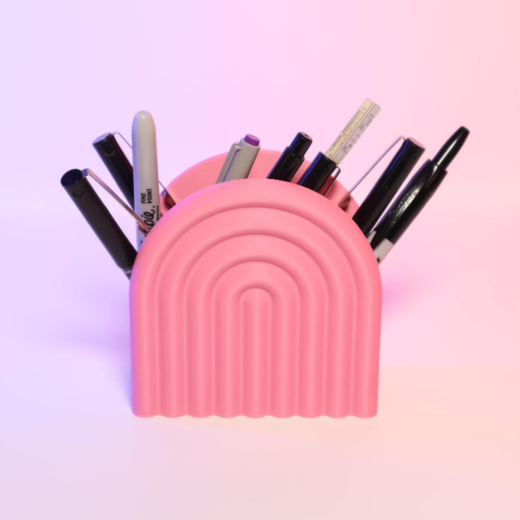 Rainbow Desk Organizer, Two Compartments