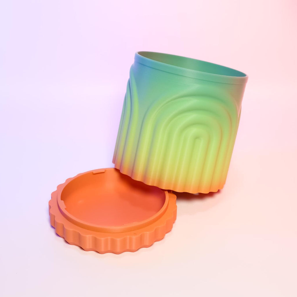 Round Rainbow Planter