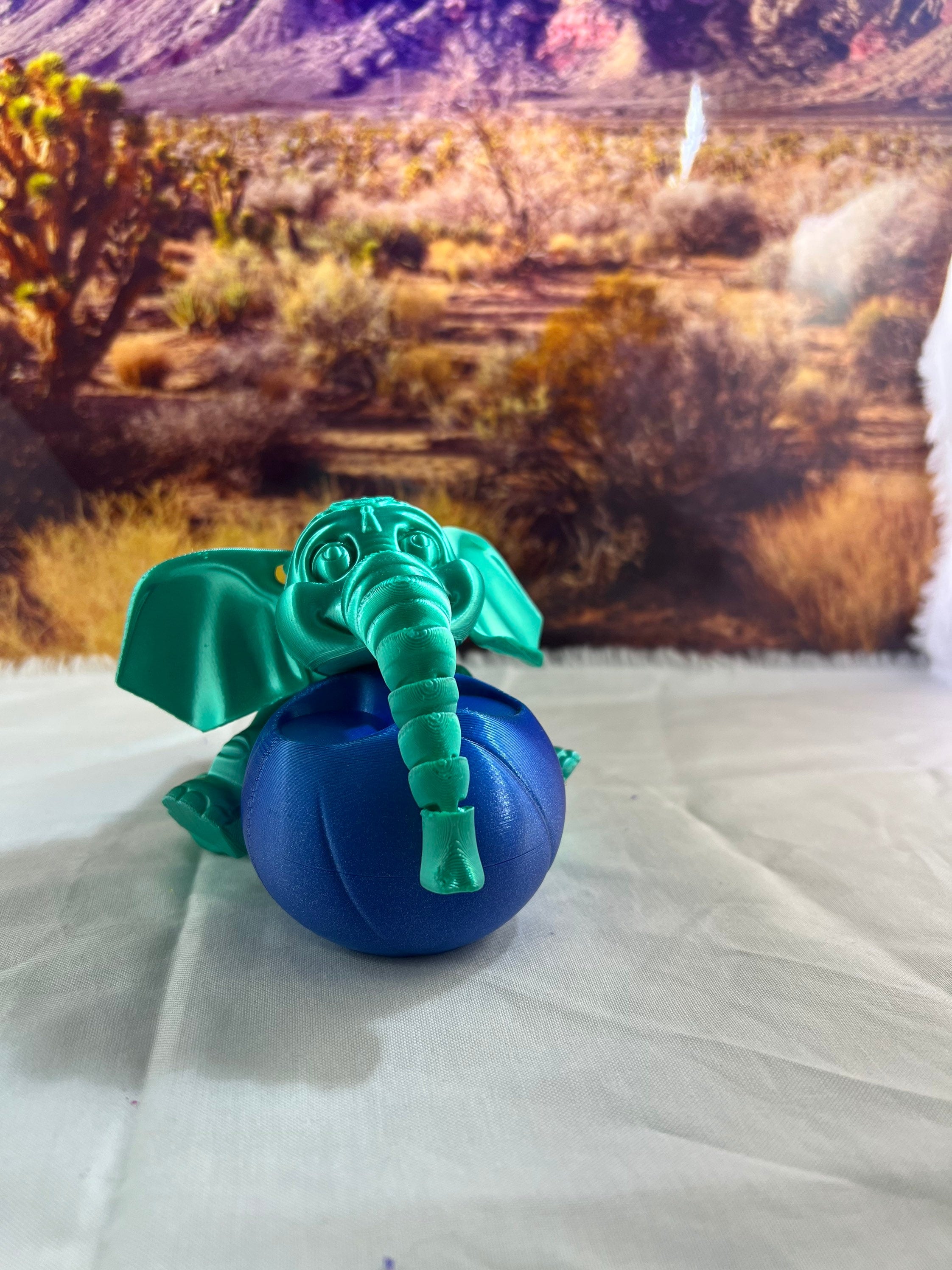 3D Printed Flexible Elephant