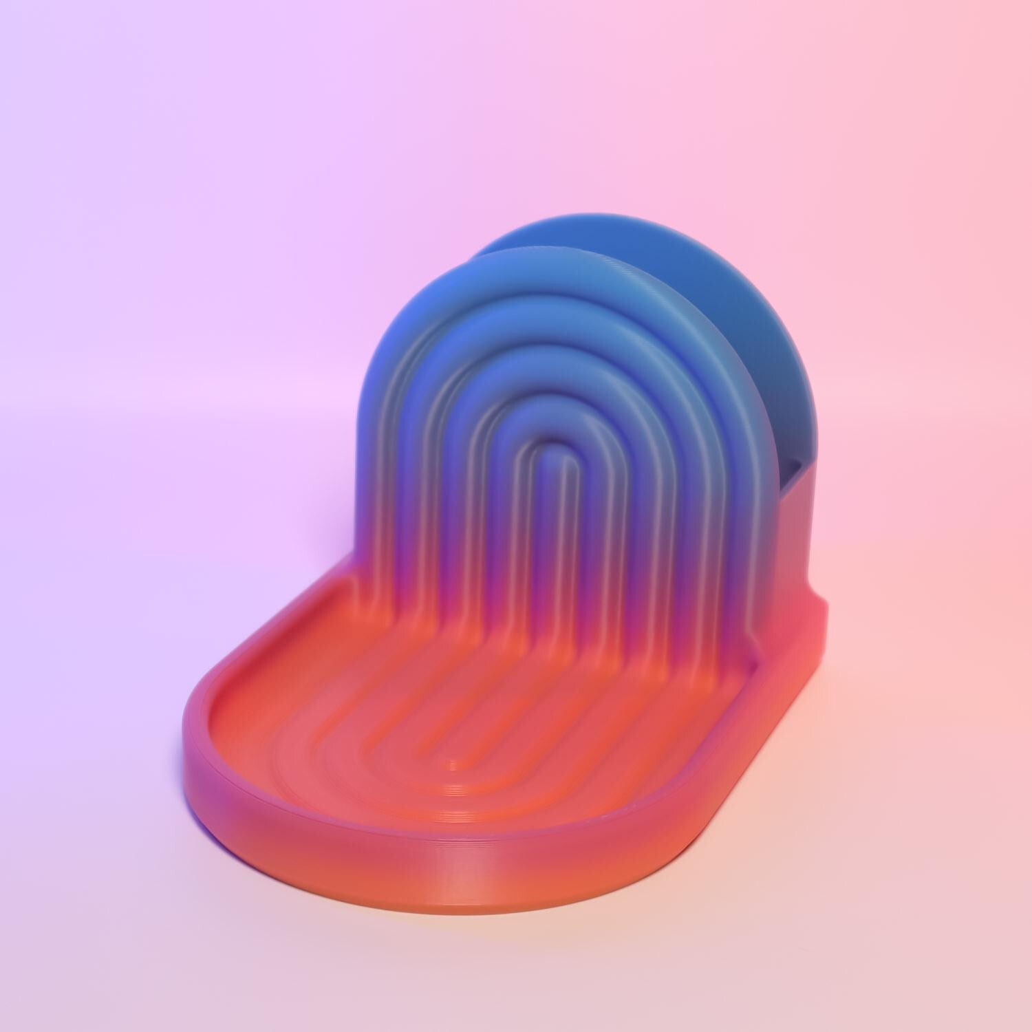 Rainbow Desk Organizer, with Tray