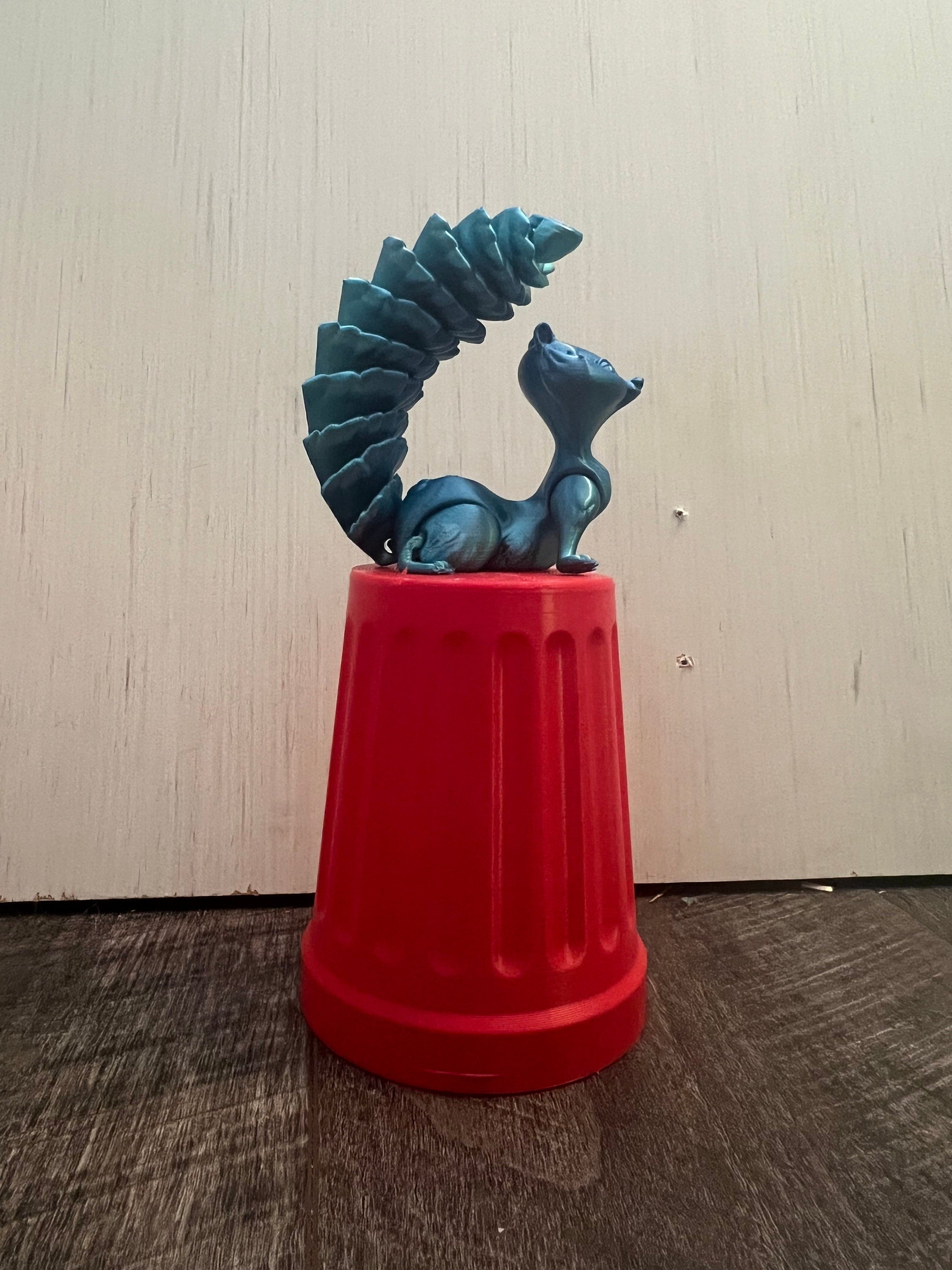 3D Printed Custom Flexible Squirrel