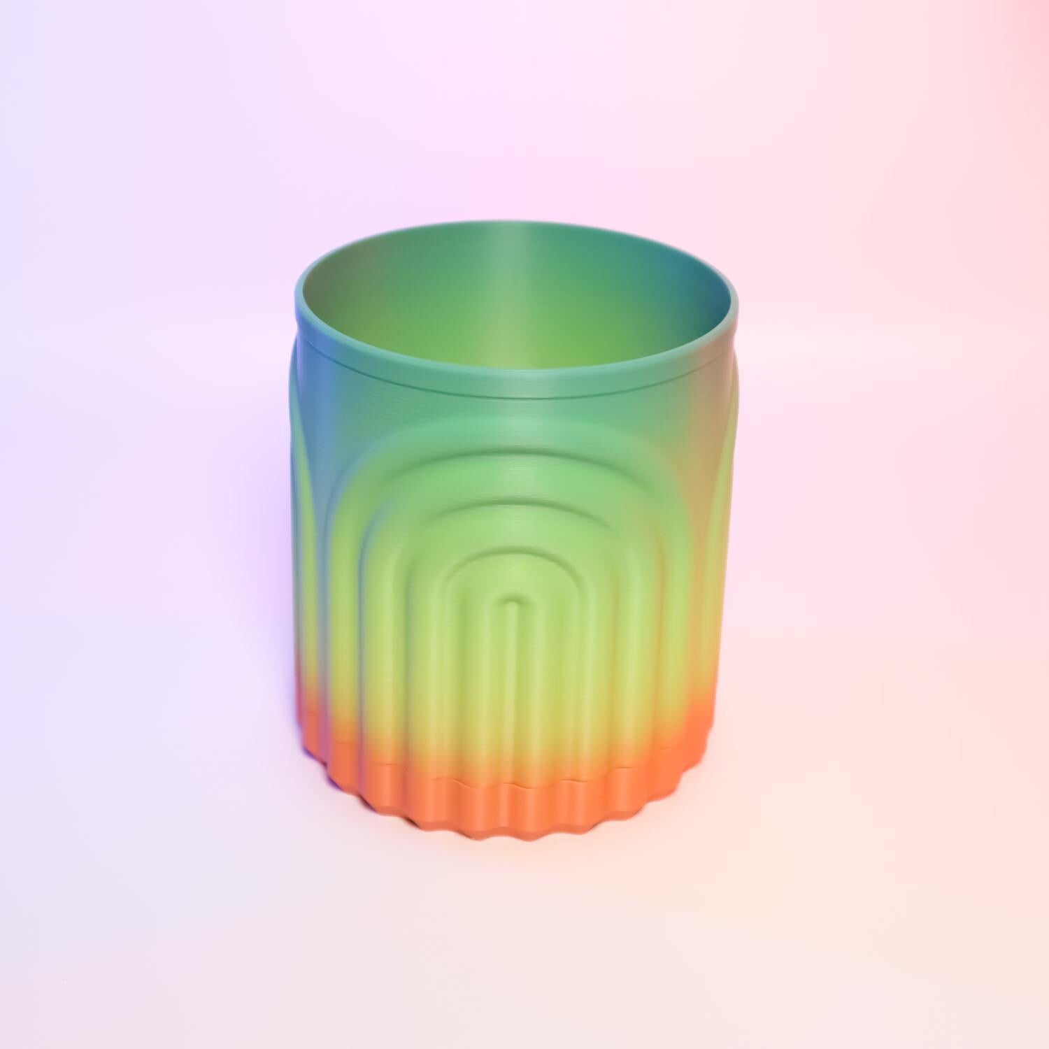 Round Rainbow Planter