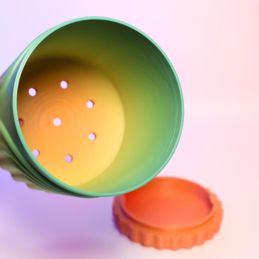 Round Rainbow Planter