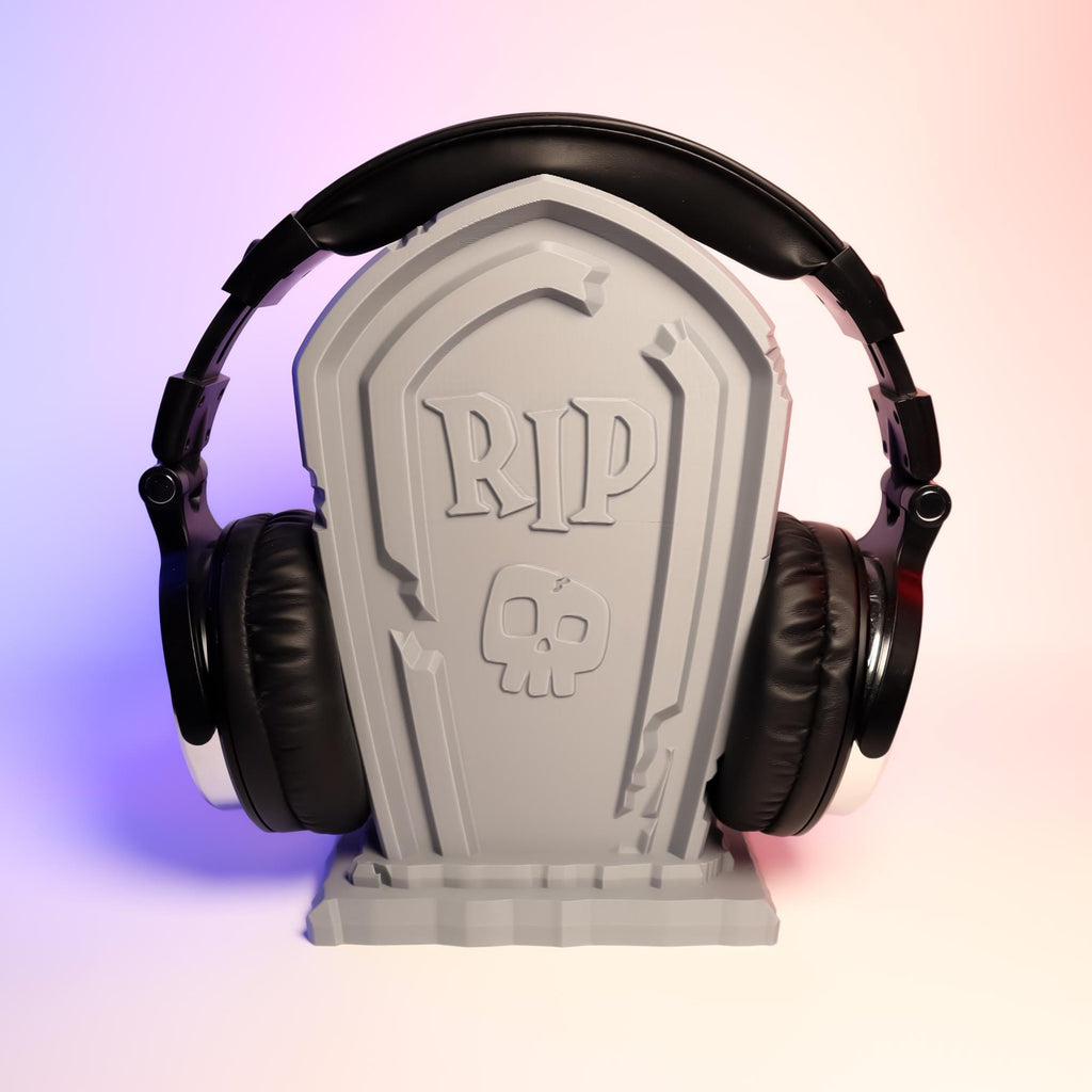 Tombstone Headphone Holder 3D Printed