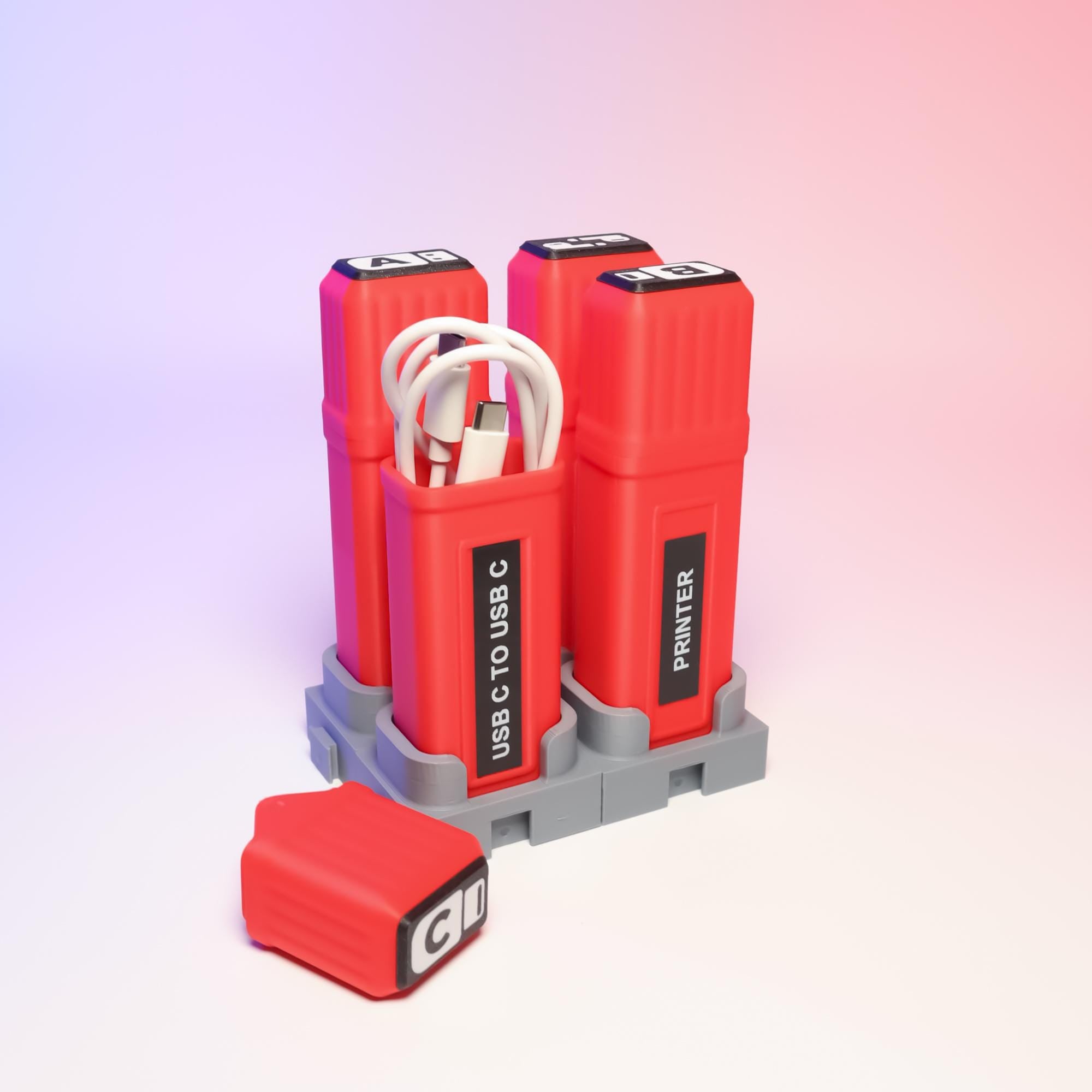 CableCap Small Container (Set Of 3)
