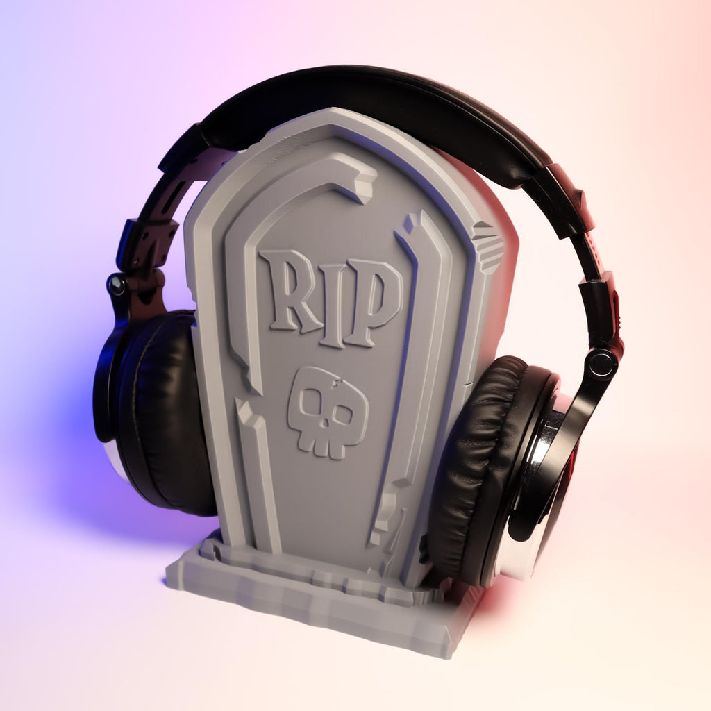 Tombstone Headphone Holder 3D Printed