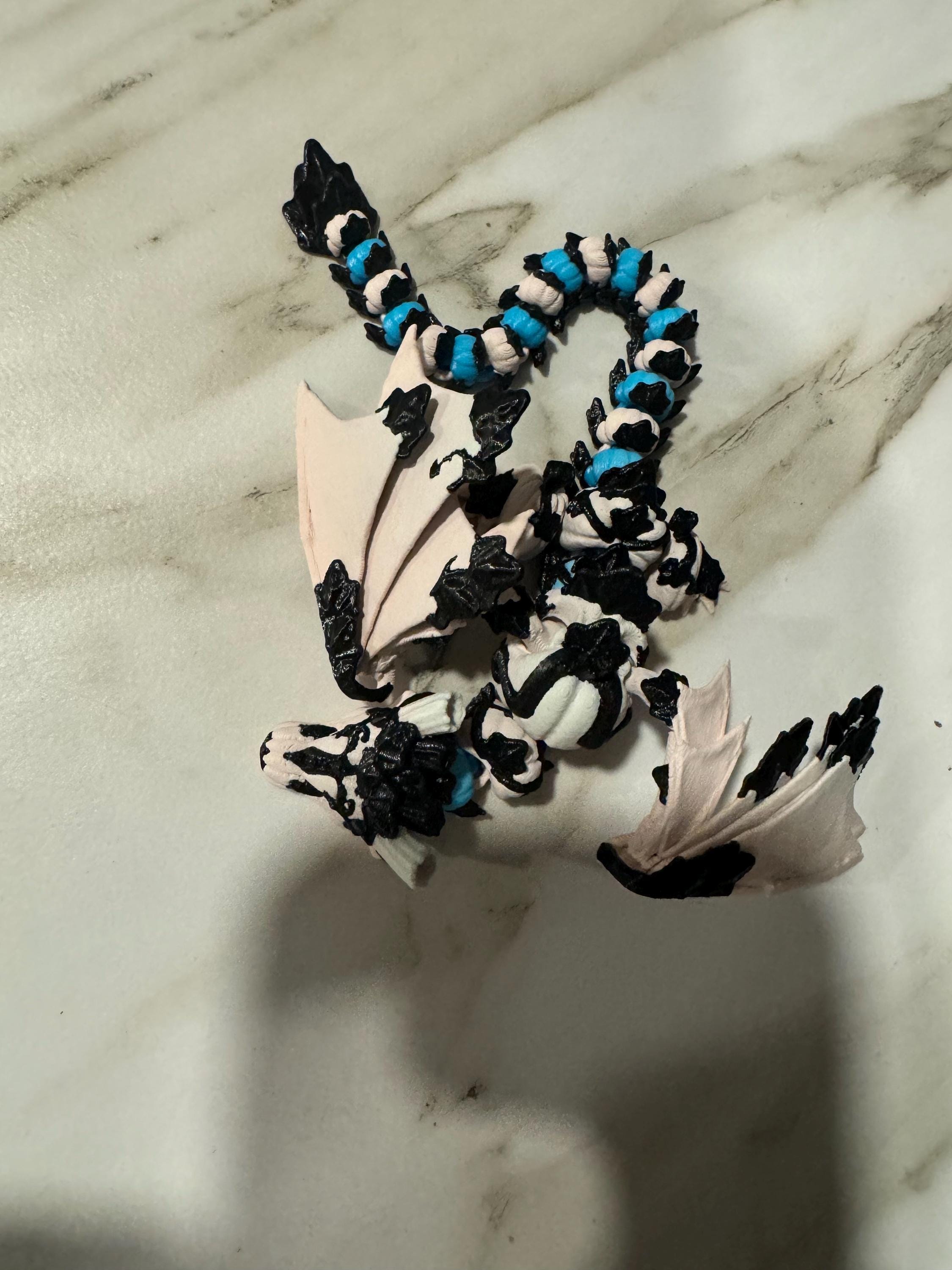 3D Printed Flexible Pumpkin Wyvern