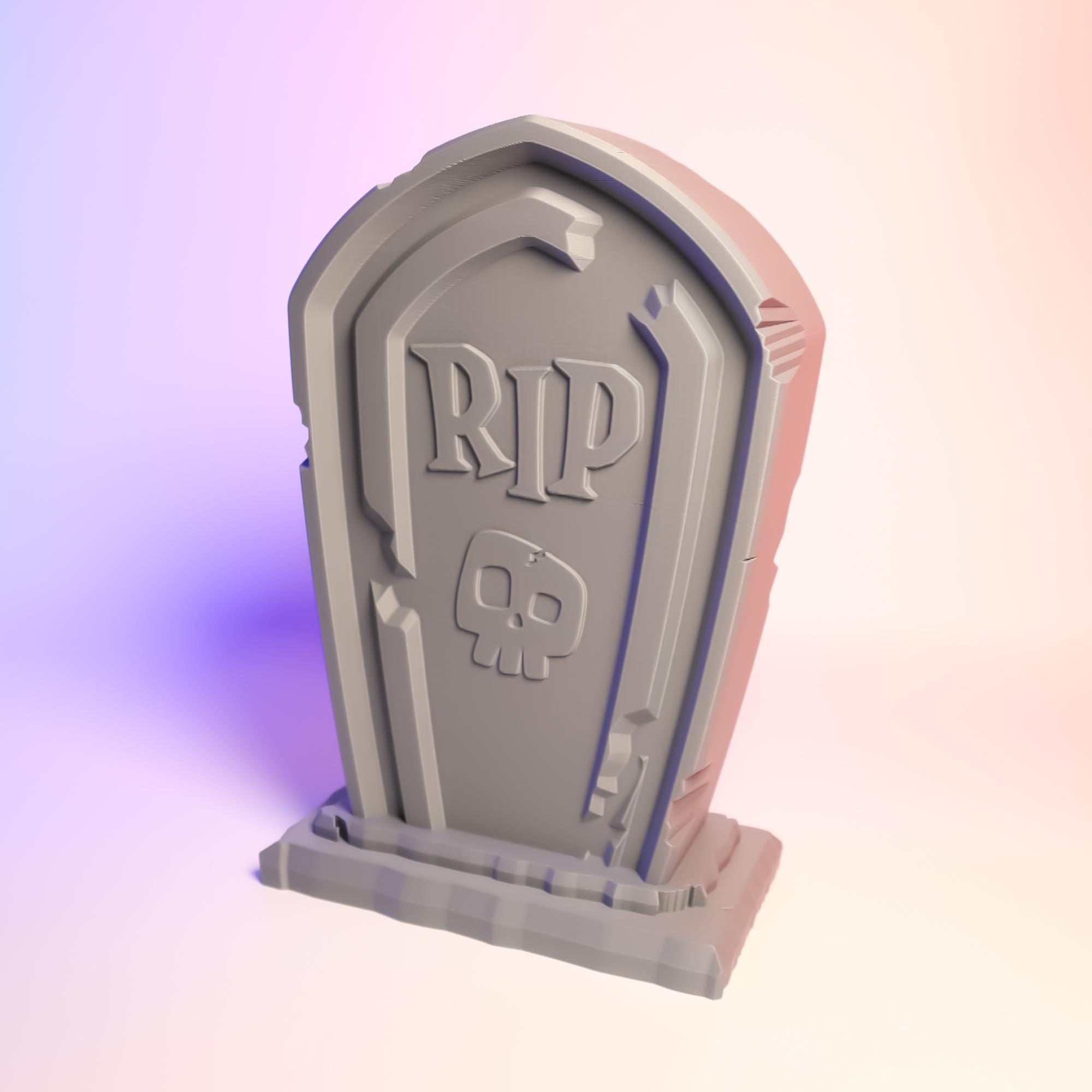 Tombstone Headphone Holder 3D Printed